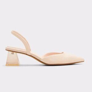 *NEW* ALDO | Malaga Pink Clear Block Heel Shoes (SZ 8.5)